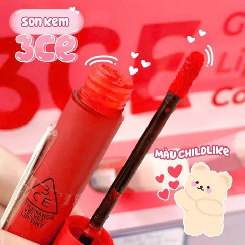 Son 3CE Chilike màu đỏ cam mềm mại như nhung