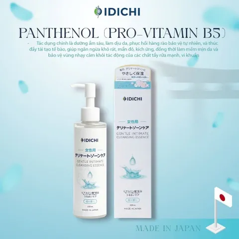 IDICHI Gentle Intimate Cleansing Essence – Dung Dịch Vệ Sinh Vùng Kín Nhật Bản Dịu Nhẹ 200ml