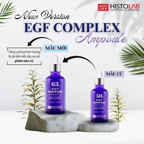 Serum Histolab 63% EGF Complex Ampoule - Tinh Chất Trẻ Hoá Da Chông Lão Hoá 50ml, Phục Hồi Da Mịn Màng, Giảm Nhăn Tích Cực