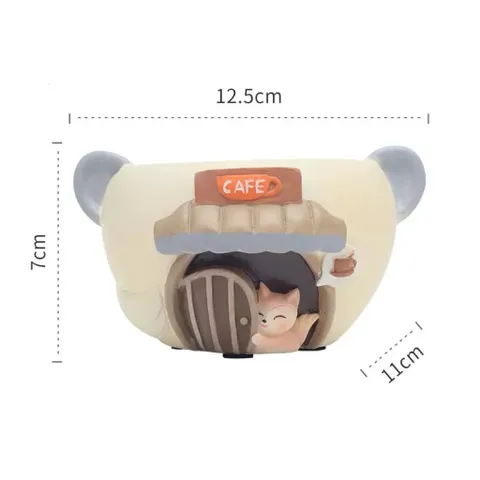 Chậu deco mèo và cáo dễ thương chất liệu Resin cao cấp- trồng sen đá,xương rồng,làm hộp bút,deco phòng,làm quà tặng…