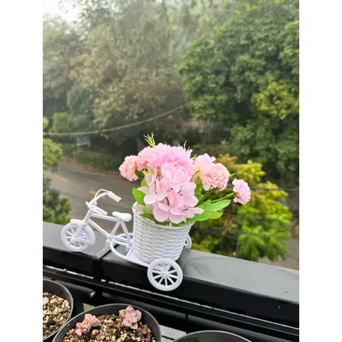 Xe đạp chở hoa siêu đẹp kích thước 18*12*21 cm trang trí,deco