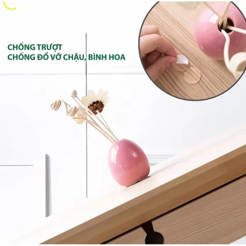 Combo 2 Vỉ có 50 miếng keo dán 2 mặt siêu dính tiện dụng để cố định đồ trang trí,dán ảnh,phụ kiện deco…