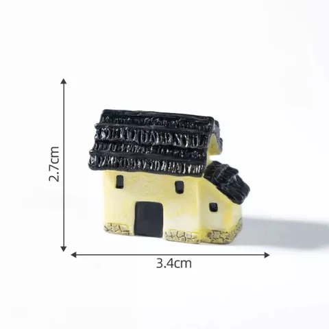 🏡 Mô Hình Nhà Cổ Mini Trang Trí Tiểu Cảnh – Nhà Làng Quê Mini kích thước 4.2*3,5cm