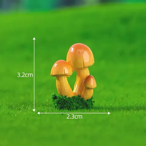 Mô hình nấm deco tiểu cảnh bằng resin cao cấp kích thước khoảng 3.6*2.6cm