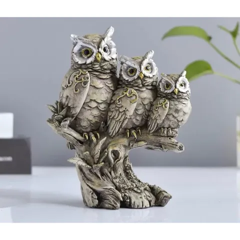 MÔ HÌNH 3 CÚ MÈO TRANG TRÍ BẰNG NHỰA – DECOR TIỂU CẢNH SANG TRỌNG 🦉kích thước 15*12*8cm