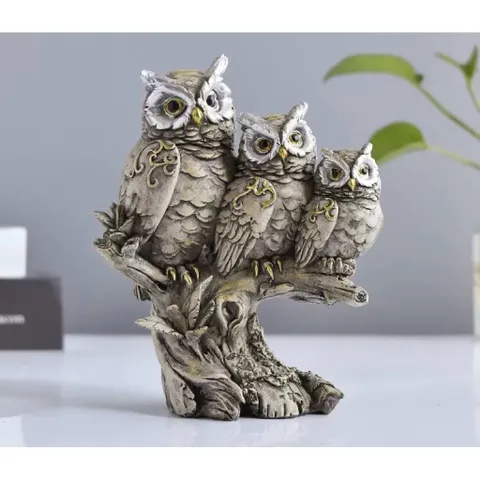MÔ HÌNH 3 CÚ MÈO TRANG TRÍ BẰNG NHỰA – DECOR TIỂU CẢNH SANG TRỌNG 🦉kích thước 15*12*8cm