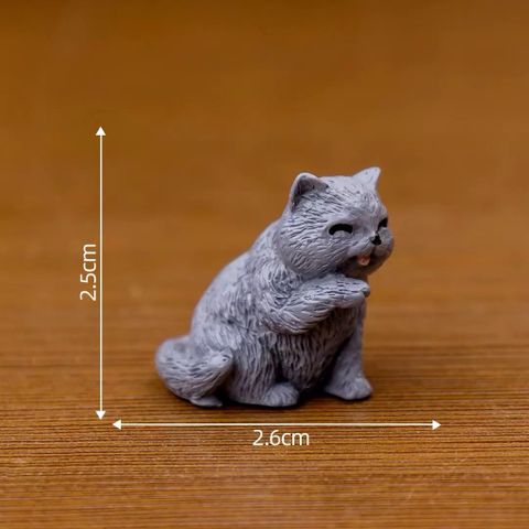 Mô hình quàng thượng mèo siêu dễ thương bằng nhựa cáo cấp deco kích thước từ 2 đến 3 cm