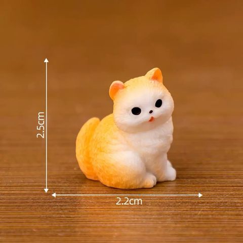 Mô hình quàng thượng mèo siêu dễ thương bằng nhựa cáo cấp deco kích thước từ 2 đến 3 cm