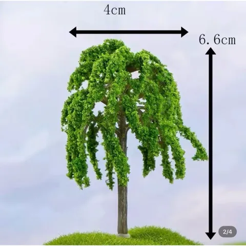 Cây liễu mini trang trí tiểu cảnh,terrarium kích thước 6,6*4cm
