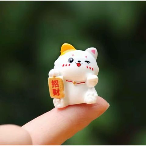 Mèo may mắn mini siêu dễ thương kích thước 1.7 *2.4 cm