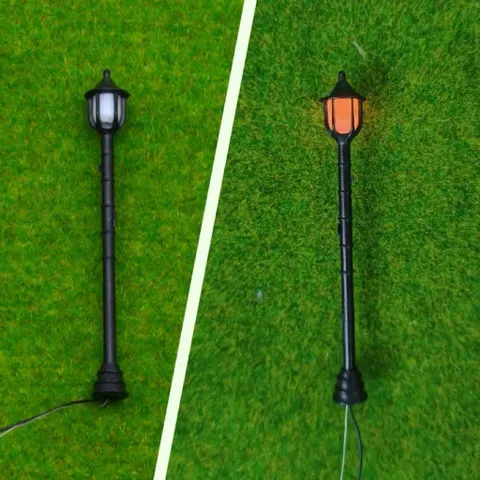 💡 Đèn đường mini trang trí tiểu cảnh – Đèn mô hình sân vườn kích thước 6,5cm