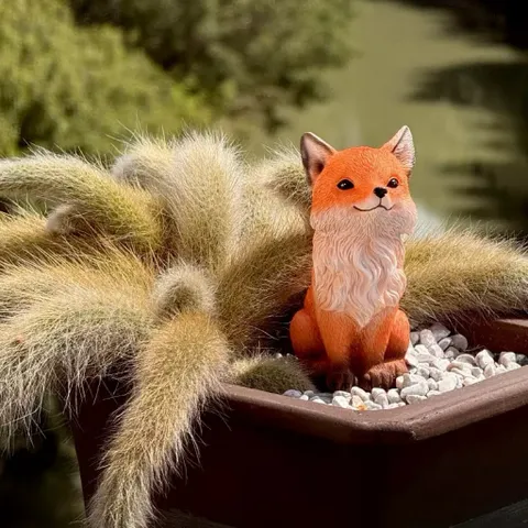 🦊 Mô hình cáo mini trang trí – dễ thương, tinh tế cho không gian sống kích thước 11.5*8cm