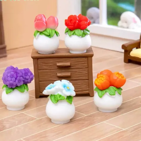 Mô Hình Chậu Hoa Mini Trang Trí Tiểu Cảnh – kích thước 3.2*2.6 cm