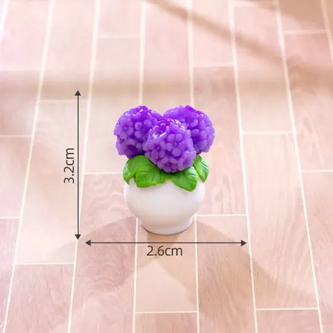 Mô Hình Chậu Hoa Mini Trang Trí Tiểu Cảnh – kích thước 3.2*2.6 cm