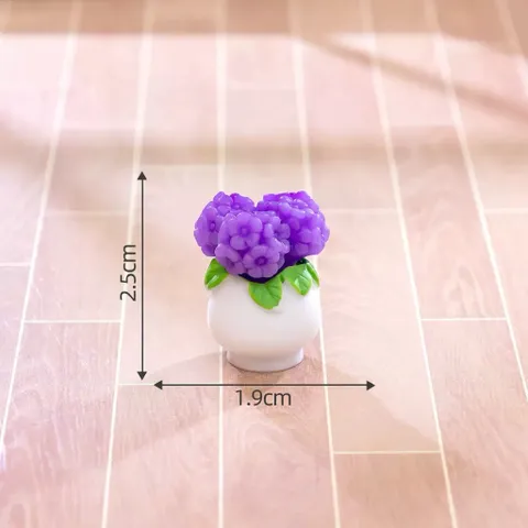 Mô Hình Chậu Hoa Mini Trang Trí Tiểu Cảnh – kích thước 3.2*2.6 cm