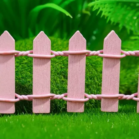 🌈 combo 2 hàng Rào Mini Trang Trí Tiểu Cảnh – Hàng Rào Gỗ Mini Decor Chậu Cây, Terrarium kích thước 10*3cm
