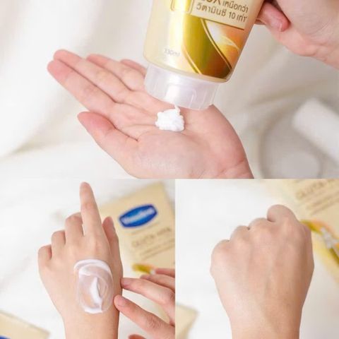 Serum Vaseline Gluta-Hya Dưỡng Da Sáng Mịn Sau 5 Ngày dung tích 330ML