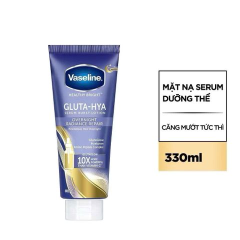 Serum Vaseline Gluta-Hya Dưỡng Da Sáng Mịn Sau 5 Ngày dung tích 330ML