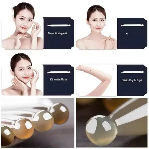 Cây gạch bạch huyết điển chẩn/massage, day ấn huyệt bằng sừng- MC1