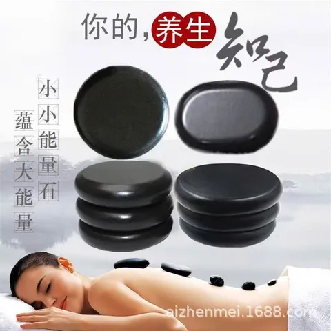 Hộp hấp đá massage, máy hấp đá nóng bằng điện bao gồm 16 viên đá, đá nóng massage vali hấp đá nóng