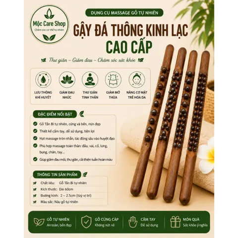Gậy Gỗ Vạn Năng Massage Đánh Mỡ Bụng | Thư Giãn Dùng Trong Spa Dưỡng Sinh