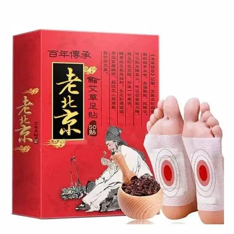 Hộp 50 miếng dán ngải cứu thảo dược, thải độc cơ thể thư giãn ngủ sâu giấc