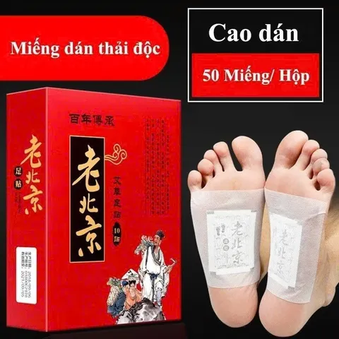 Hộp 50 miếng dán ngải cứu thảo dược, thải độc cơ thể thư giãn ngủ sâu giấc