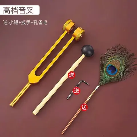 Bộ gõ lông công dùng trong gội dưỡng sinh trung hoa spa fun hộp MC1