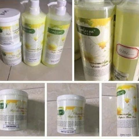 COMBO HOA CÚC CHĂM SÓC DA MẶT SPA - TẨY TẾ BÀO CHẾT, SỮA RỬA MẶT, KEM MASSAGE, DUNG DỊCH HOA CÚC CHÍNH HẴNG