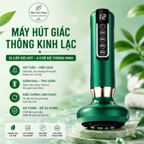 Máy hút giác cầm tay, máy 12 cấp độ tiện dụng Hàng Cao Cấp