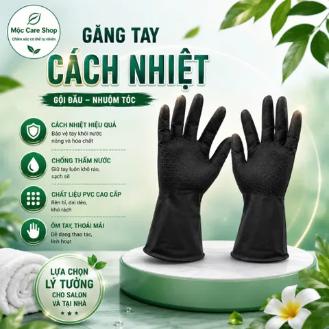 Găng tay cách nhiệt gội đầu dưỡng sinh một đôi