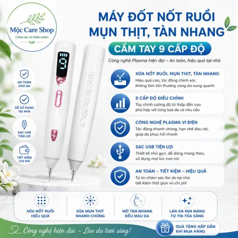 Máy Đốt Nốt Ruồi Mụn Thịt | Tàn Nhang 9 Cấp Độ Máy Đốt Nốt Ruồi Mini.