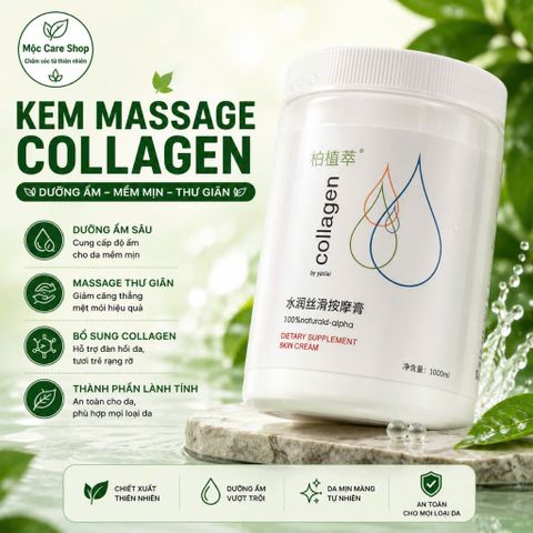 Kem massaage collagen 1000g, Dưỡng ẩm, dưỡng trắng da cao cấp