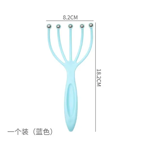 Lược Massage đầu Dụng cụ mát xa đầu 5 nhánh gắn bi sắt P1