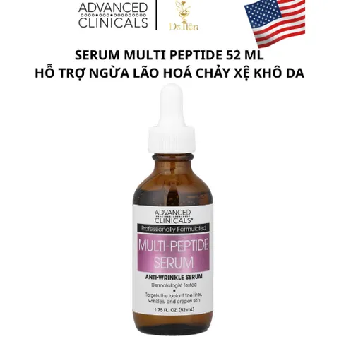 [MỸ] Serum Multi-Peptide Advanced Clinicals 52ml Giúp nâng cơ và làm mịn da rõ rệt, mang lại vẻ ngoài săn chắc hơn.