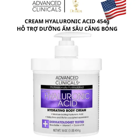 [Mỹ] Kem Dưỡng Ẩm Hyaluronic Acid Advanced Clinicals 454g