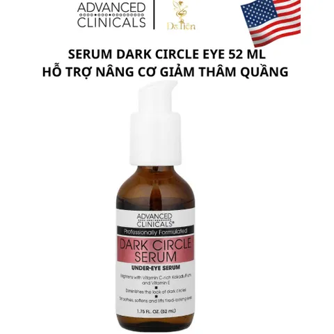 [MỸ] Serum Dark Circle EyeAdvanced Clinicals 52ml giúp giảm thiểu quầng thâm và làm mờ các nếp nhăn dưới mắt.