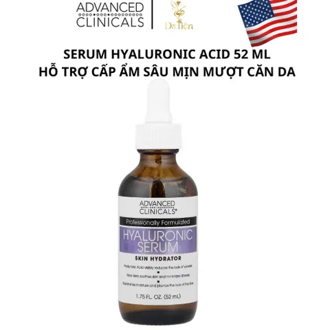 [MỸ] Serum Hyaluronic Acid Advanced Clinicals 52ml Giúp làm căng mọng và mịn da cải thiện các nếp nhăn.