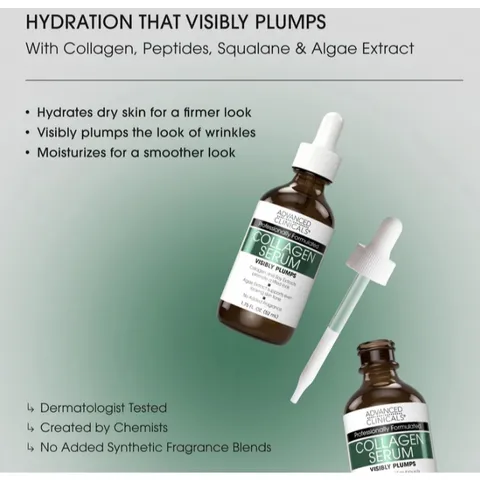 [MỸ] Serum Collagen Advanced Clinicals 52ml giúp nâng cơ da rõ rệt, làm mờ các nếp nhăn, giúp da săn chắc