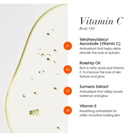 [MỸ] Dầu dưỡng thể Vitamin C Body Oil Advanced Clinicals ml làm sáng bóng da và phục hồi vẻ rạng rỡ cho làn da xỉn màu.