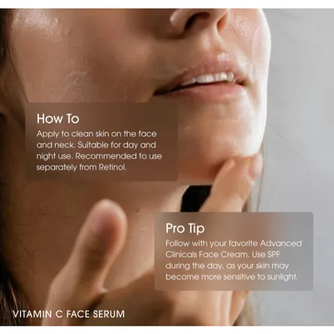 [MỸ] Serum Vitamin C Advanced Clinicals 52ml giúp làm sáng và cải thiện tình trạng da không đều màu.
