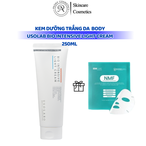  Kem Dưỡng trắng da bật tone body  Usolab Bio Intensive Light Cream 250ml