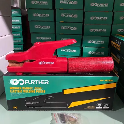 Kìm Hàn Điện Cán Gỗ 800A GOFURTHER GF-351800 Kẹp Que Hàn Chống Nóng Cao Cấp