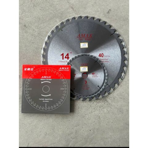 Lưỡi Cưa Gỗ Amax có các size từ 180,230,250,300,350mm,