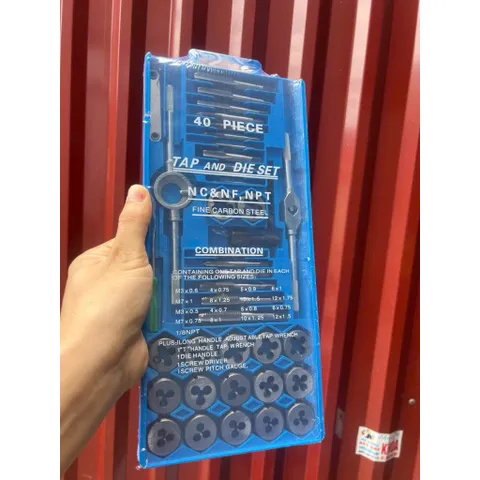 Bộ tạo ren 12 chi tiết /20 chi tiết/40 chi tiết hợp kim siêu cứng(đủ ren trong ren ngoài)