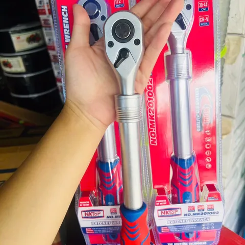 Cần Siết Tự Động 1/2 Inch NKTOP  (có thể kéo dài)  30-44cm Cán Bọc Cao Su CR-V Tay Vặn Tăng Lực Chuyên Nghiệp