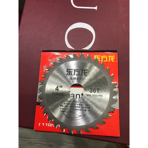 (ComBo 5)Lưỡi Cưa Gỗ Hợp Kim RỒNG ĐỎ 110mm 30 Răng - Cắt Gỗ Mịn, Sắc Bén, Dùng Cho Máy Cưa Cầm Tay