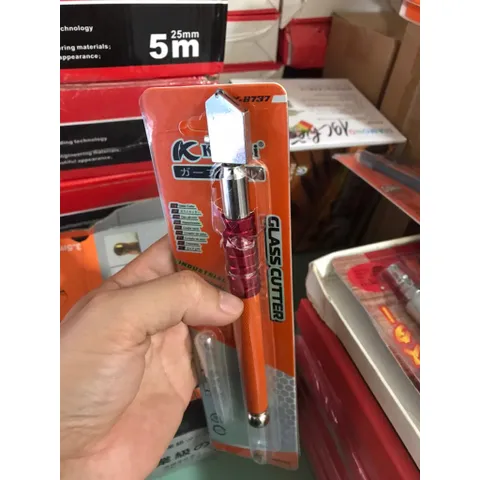 Dao cắt kính Nhật Kapusi JAPAN cán hợp kim cao cấp, bút cắt kiếng siêu sắc cấp dầu tự động, đầu dao xoay 360 độ