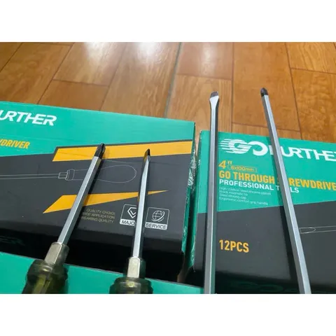 COMBO 6 Tô Vít Đóng GoFuther Gồm 3 Tô Vít Dẹt Và 3 Tô Vít Nhọn Đầu Có Từ