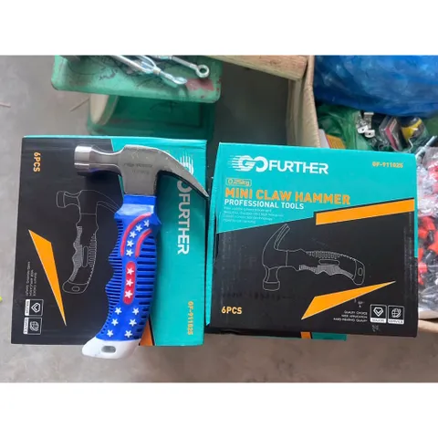 Búa Lùn Mini đóng, Nhổ Đinh 0.25kg Tay Cầm Cao Su Chắc Chắn